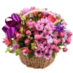 Корзина с цветами Она одна